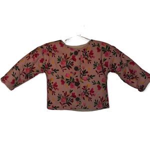 Gymboree Kid's Floral Quilted Pink Sherpa Lined Jacket